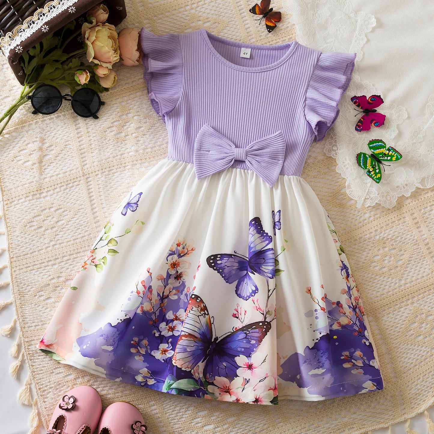 Flower Girl Princess Dress – Ruffle Sleeveless Party Dress for Weddings & Birthdays - Nestling Babies