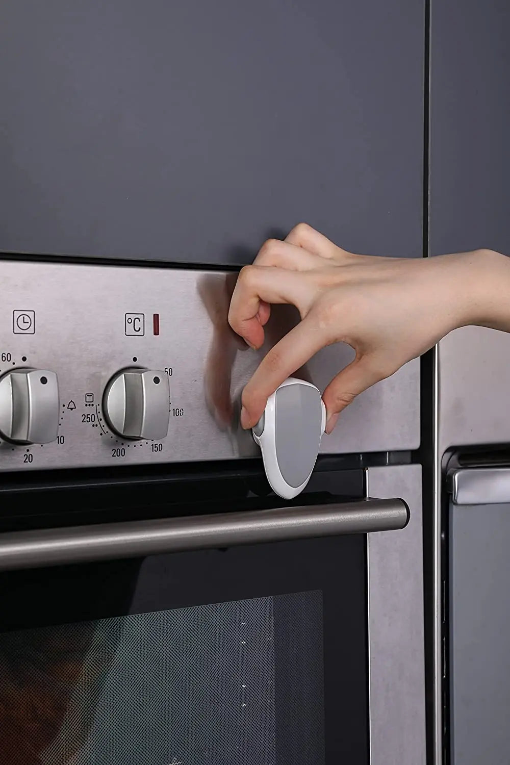 Baby Oven Door Lock – Child Safety Lock for Oven, Microwave & Cabinets - Nestling Babies