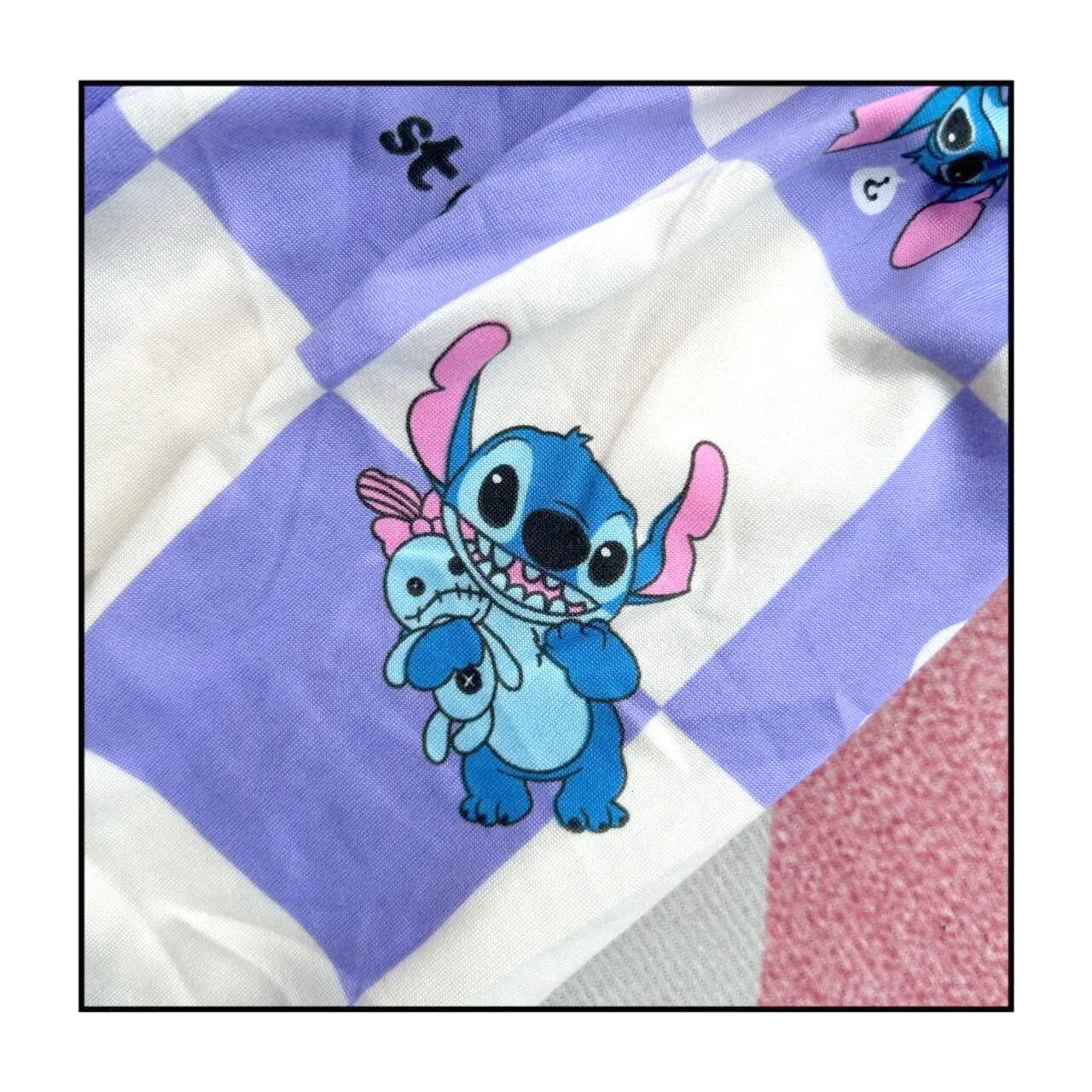 Stitch & Angel Cartoon Pajama Set for Kids – Long Sleeve Sleepwear (4–6Y) - Nestling Babies