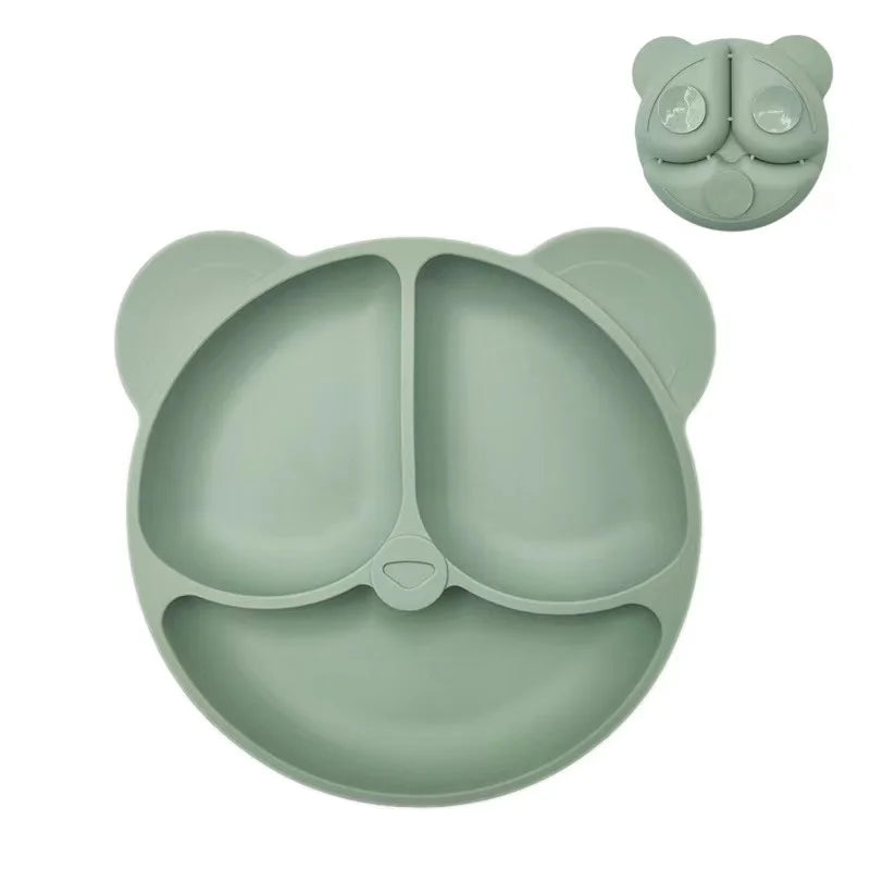Silicone Suction Plate for Toddlers – Non-Slip Cartoon Design for Mess-Free Meals - Nestling Babies