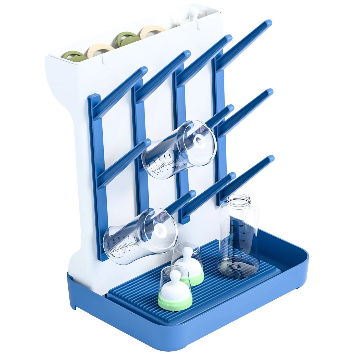 Baby Bottle Drying Rack – Space-Saving Stand for Bottles, Pacifiers & Pump Parts - Nestling Babies