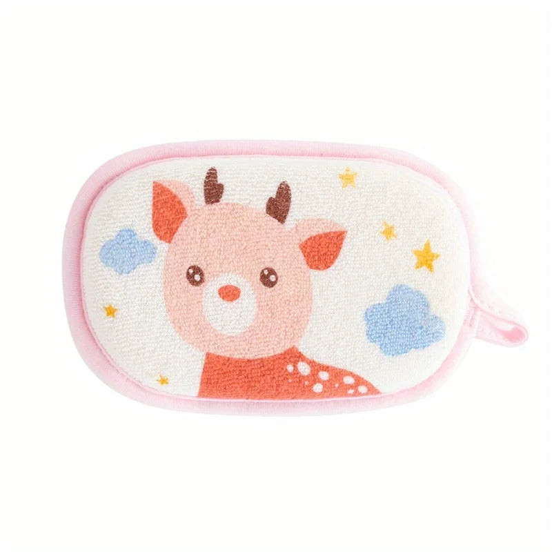 Soft Baby Bath Sponge – Gentle Scrub & Hair Washing Brush for Newborns and Toddlers - Nestling Babies
