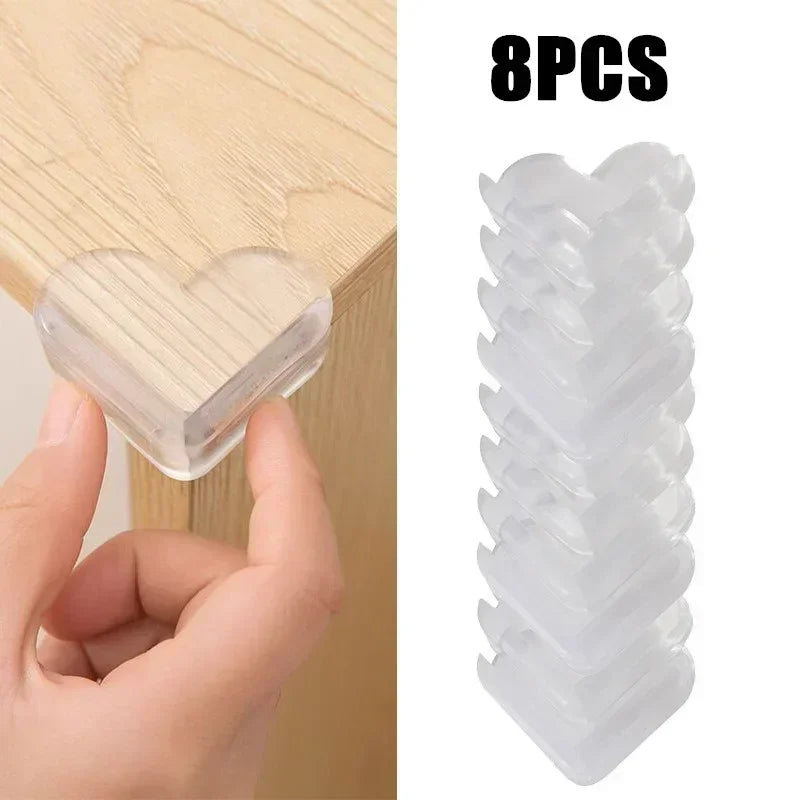 Transparent PVC Corner & Edge Guards – Anti-Bump Baby Safety Strip with Double-Sided Tape - Nestling Babies