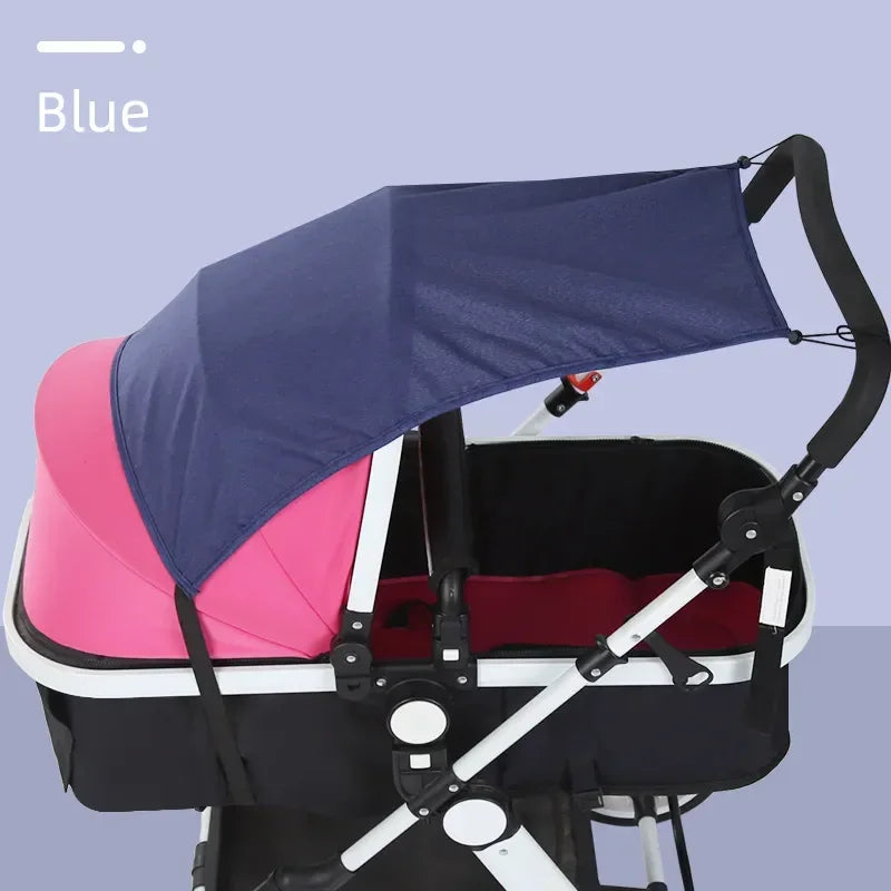 Universal Stroller Sunshade Cover – UV50+ Protection Canopy for Prams & Infant Car Seats - Nestling Babies