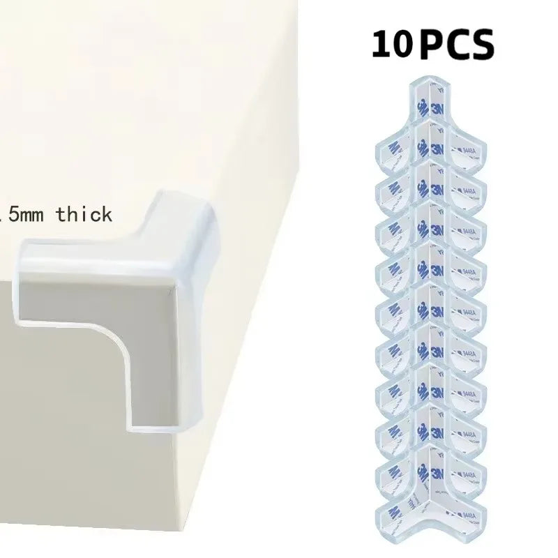 Transparent PVC Corner & Edge Guards – Anti-Bump Baby Safety Strip with Double-Sided Tape - Nestling Babies