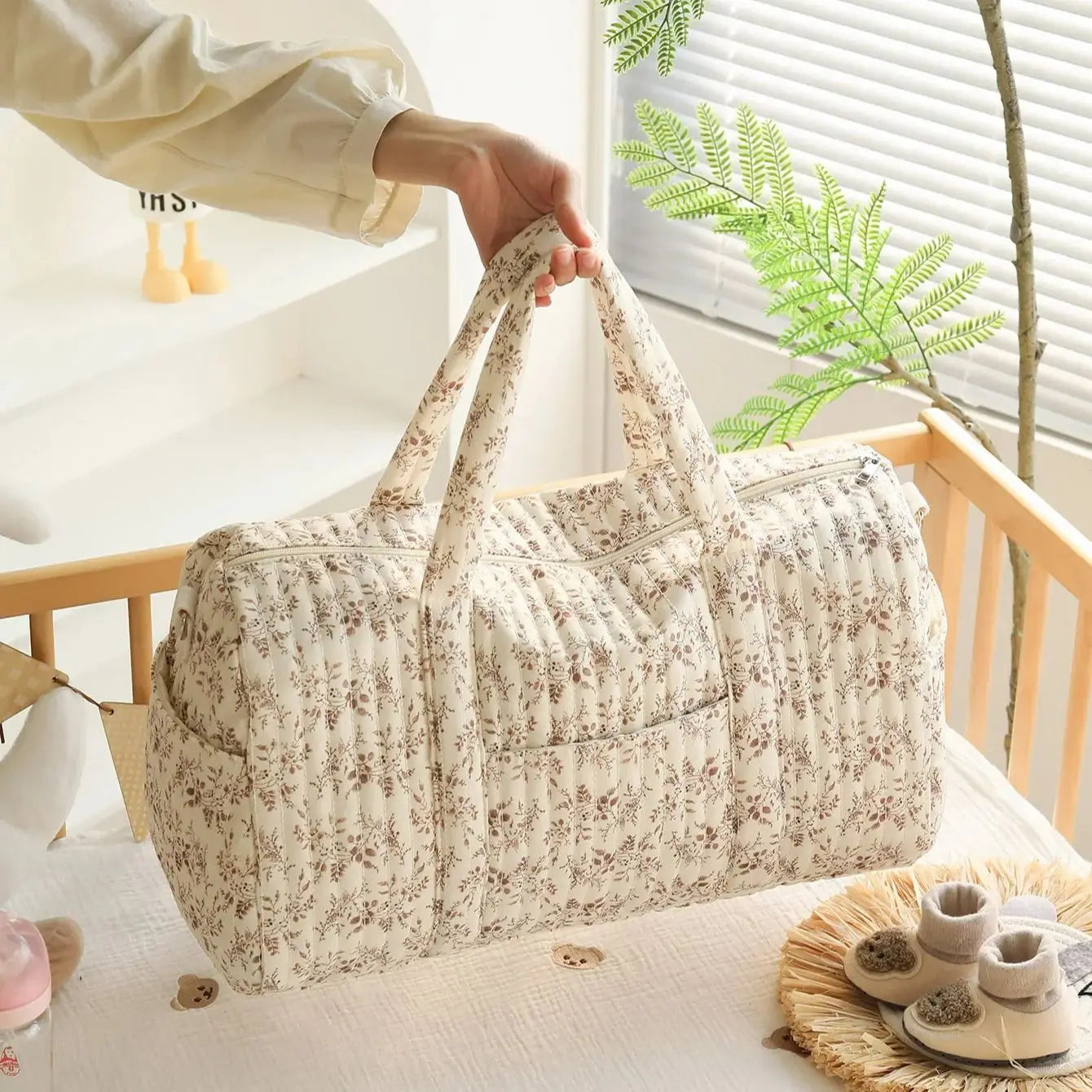 Large Capacity Mommy Bag – Multi-Functional Maternity Tote for Baby Essentials - Nestling Babies