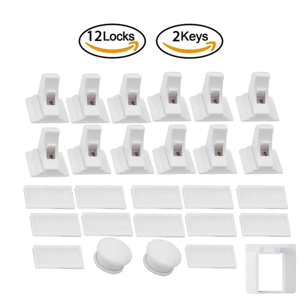 Magnetic Baby Safety Locks – Invisible Childproof Drawer & Cabinet Latches (No Drilling Required) - Nestling Babies