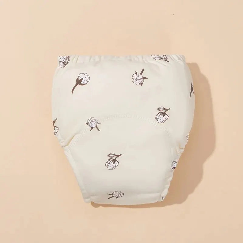 6-Layer Reusable Baby Training Pants – Waterproof Cotton Diaper Shorts for Infants & Toddlers - Nestling Babies