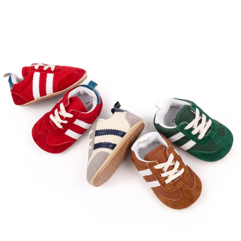 Unisex Baby Sports Shoes – Non-Slip PVC Sole First Walkers (0–12 Months) - Nestling Babies