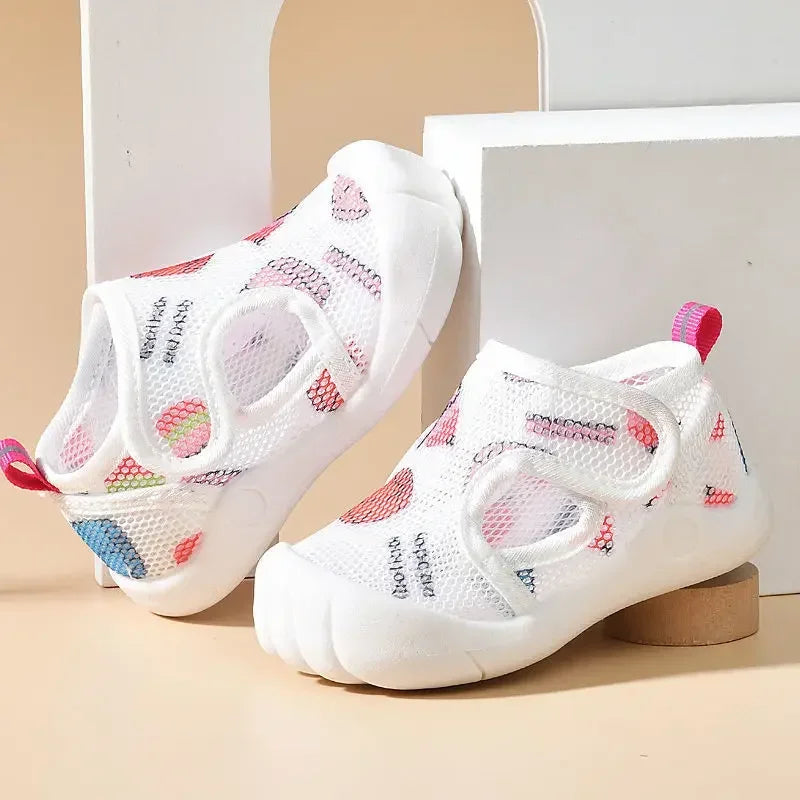 Breathable Mesh Summer Sandals – Lightweight Anti-Slip First Walkers for Toddlers (1–4 Years) - Nestling Babies