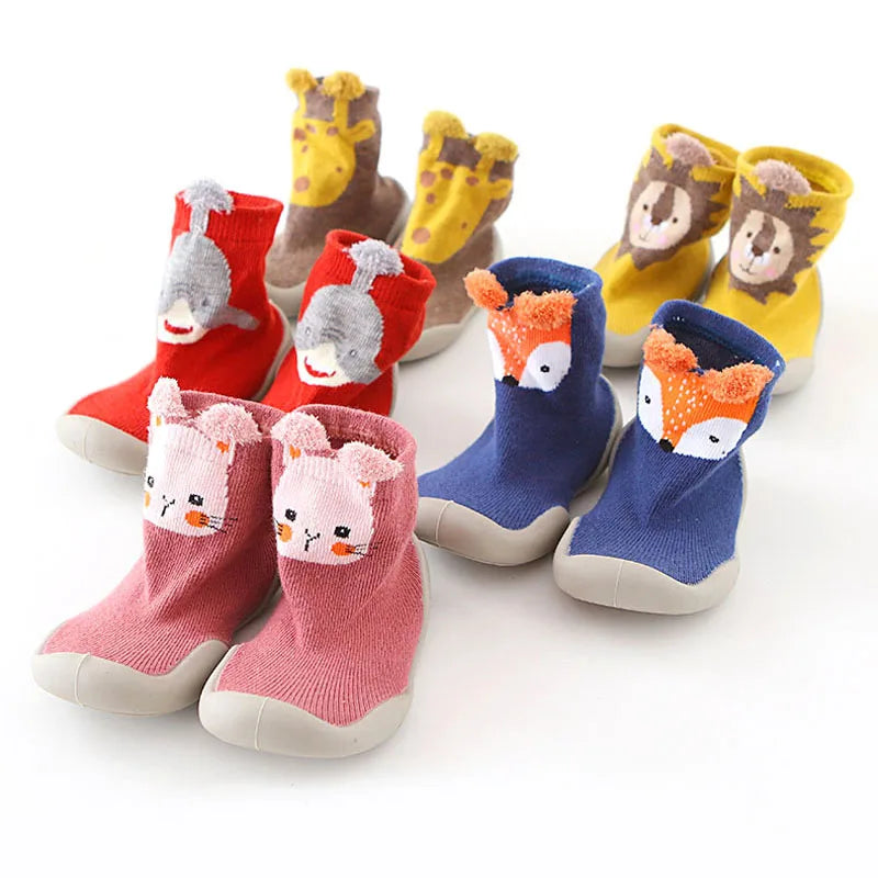 Soft Knit Baby First Walkers – Non-Slip Slip-On Shoes for Toddlers (0–4Y) - Nestling Babies