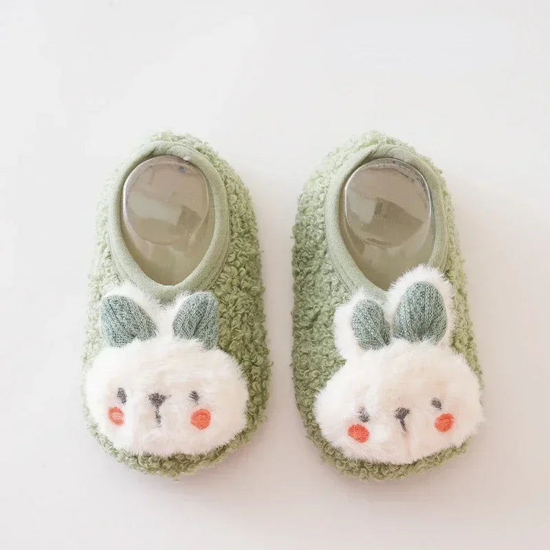 Winter Warm Baby Slippers – Soft Plush Anti-Slip Indoor Shoes for Toddlers (0–4Y) - Nestling Babies