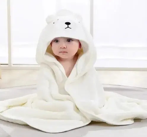 Ultra-Soft Hooded Baby Bathrobe – 4-in-1 Towel, Blanket & Swaddle Wrap - Nestling Babies