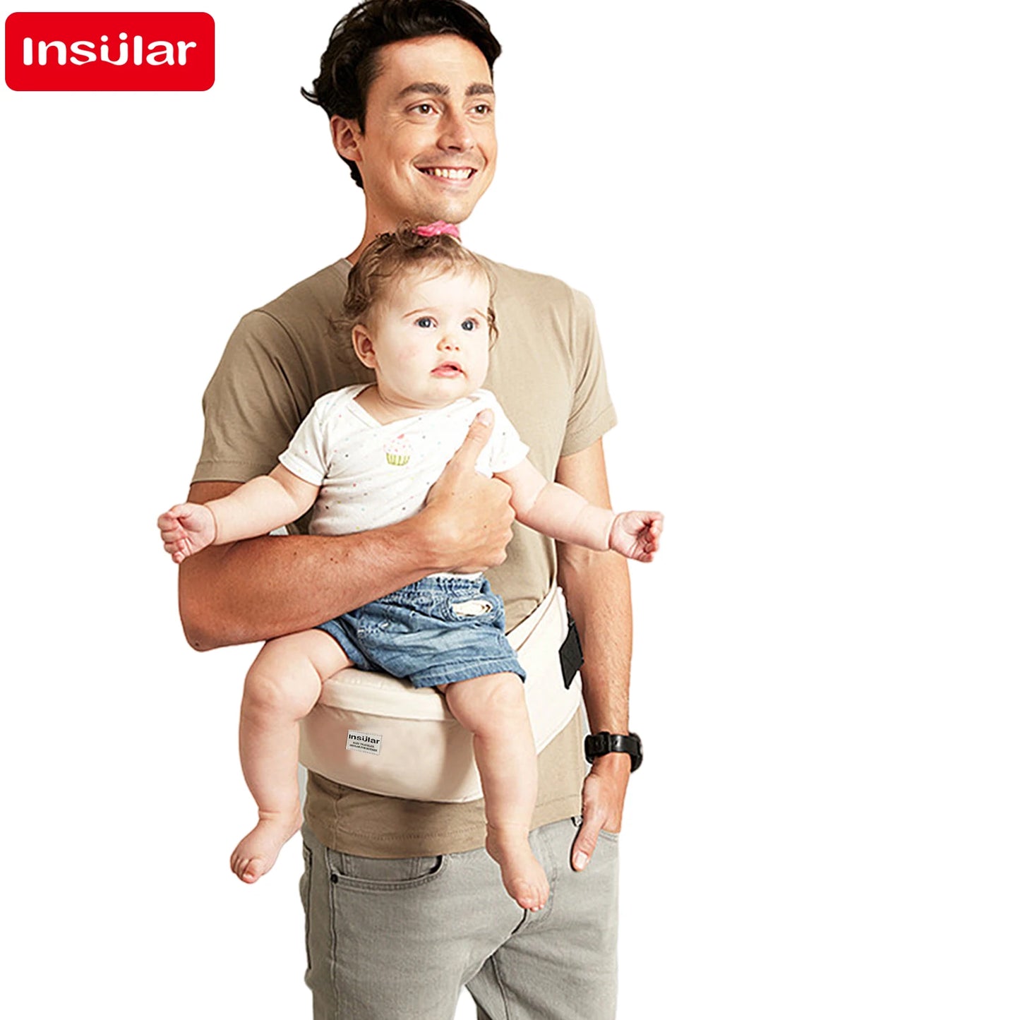 Baby Carrier Waist Stool – Adjustable Infant Hipseat for Comfortable Babywearing - Nestling Babies