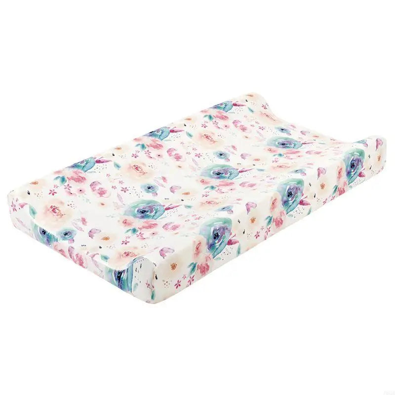 Floral Fitted Crib Sheet – Soft & Stretchy Diaper Changing Pad Cover for Nursery - Nestling Babies