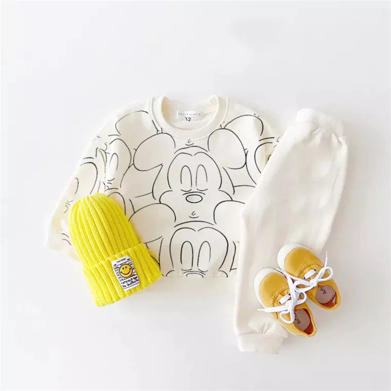 Baby Summer 2-Piece Set – Cartoon Tee & Shorts - Nestling Babies