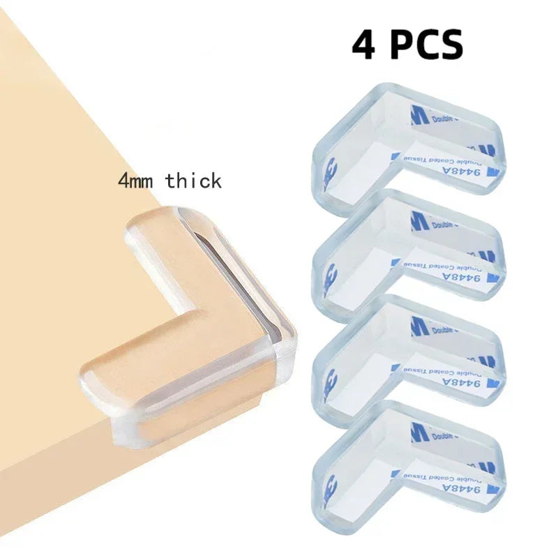 Transparent PVC Corner & Edge Guards – Anti-Bump Baby Safety Strip with Double-Sided Tape - Nestling Babies
