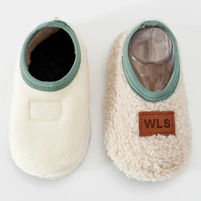 Winter Warm Baby Slippers – Soft Plush Anti-Slip Indoor Shoes for Toddlers (0–4Y) - Nestling Babies