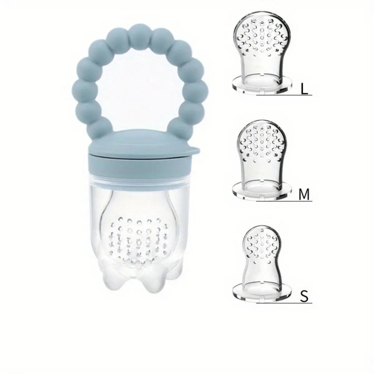 3-Pack Silicone Baby Fruit Feeders – Safe Self-Feeding Pacifiers with Easy-Grip Handles - Nestling Babies