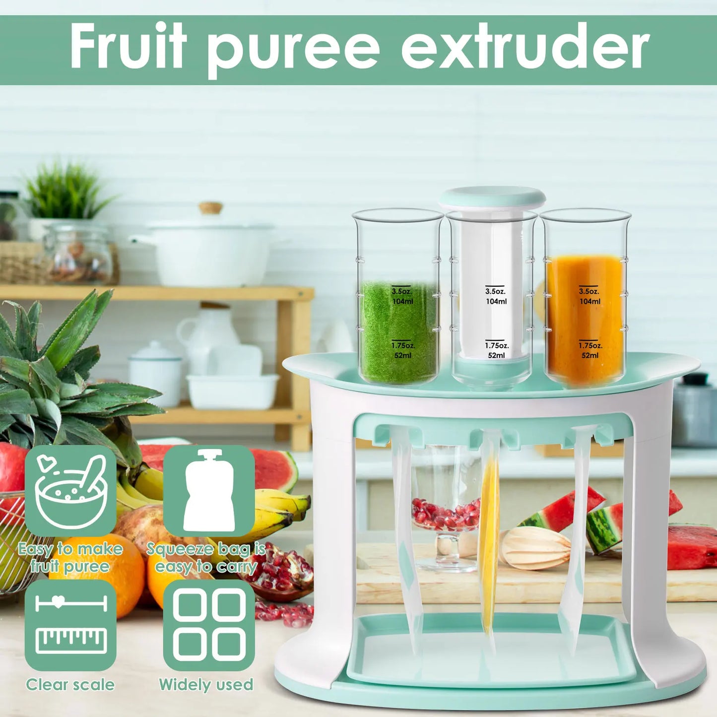 BabyPure™ Food Pouch Maker – Clean & Easy Homemade Prep - Nestling Babies