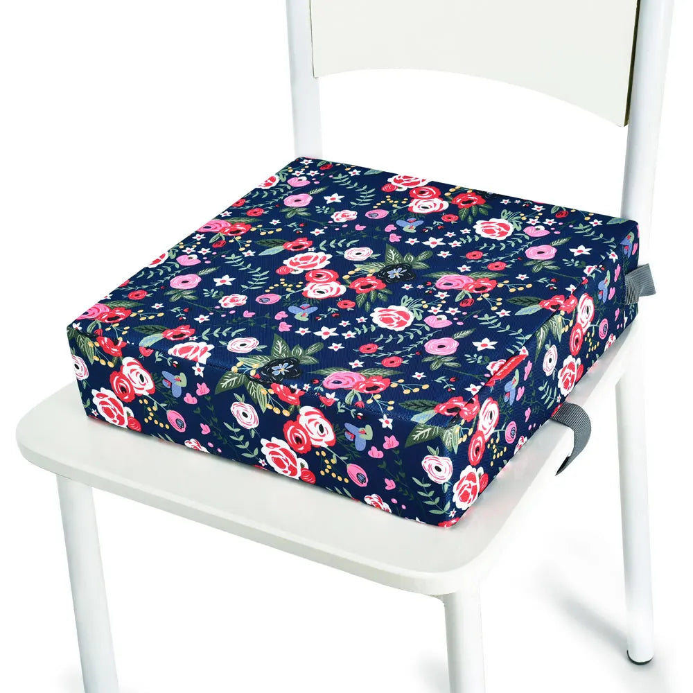 Adjustable Baby Booster Seat Cushion – Soft Dining Chair Pad with Safety Straps for Toddlers - Nestling Babies
