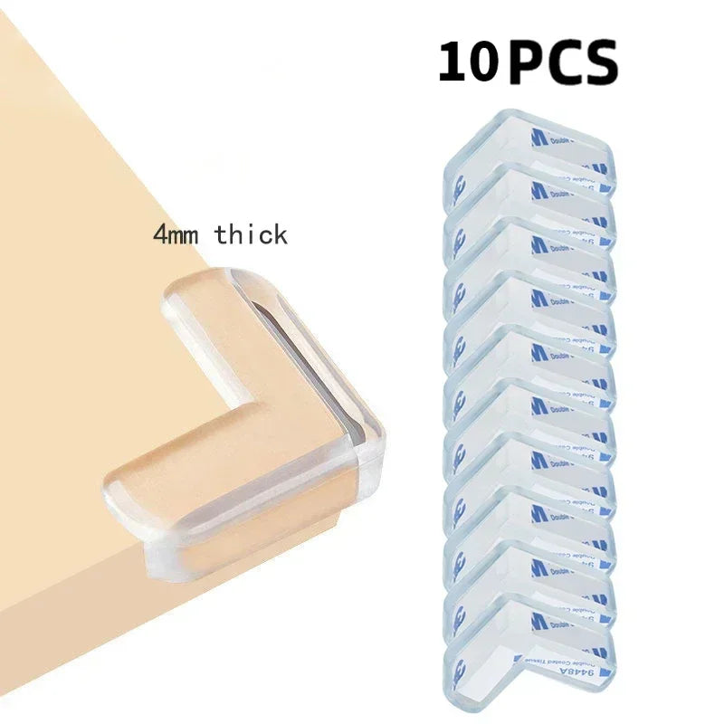 Transparent PVC Corner & Edge Guards – Anti-Bump Baby Safety Strip with Double-Sided Tape - Nestling Babies