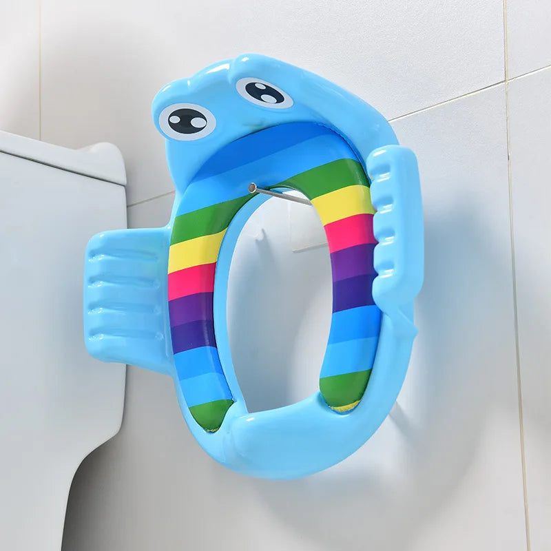 Baby Toilet Training Seat – Soft Anti-Slip Potty Training Mat for Toddlers - Nestling Babies
