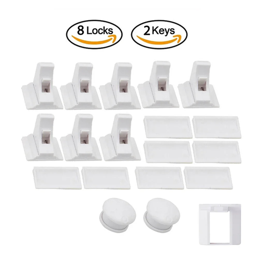 Magnetic Baby Safety Locks – Invisible Childproof Drawer & Cabinet Latches (No Drilling Required) - Nestling Babies