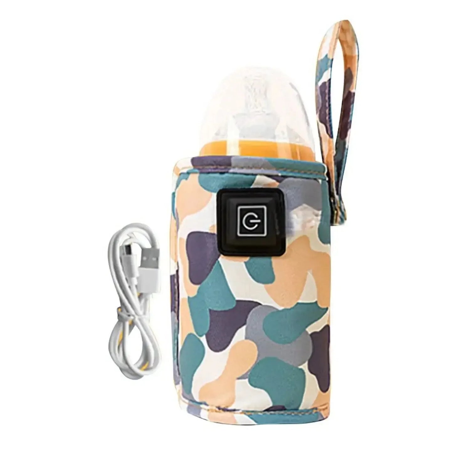 USB Bottle Warmer Bag – Portable Milk & Water Heater for Babies | Insulated, Travel-Friendly for Stroller Use - Nestling Babies