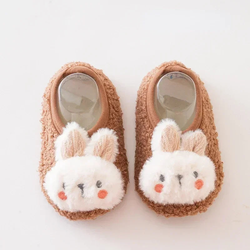 Winter Warm Baby Slippers – Soft Plush Anti-Slip Indoor Shoes for Toddlers (0–4Y) - Nestling Babies