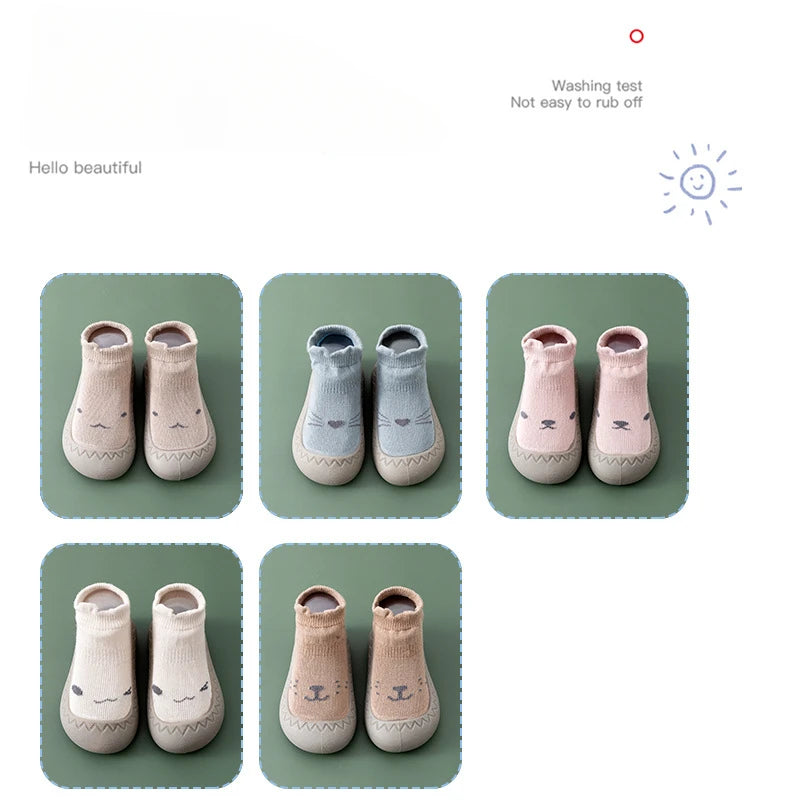 Soft Sole Baby Walking Shoes – Breathable Anti-Slip Indoor & Outdoor Sock Shoes - Nestling Babies