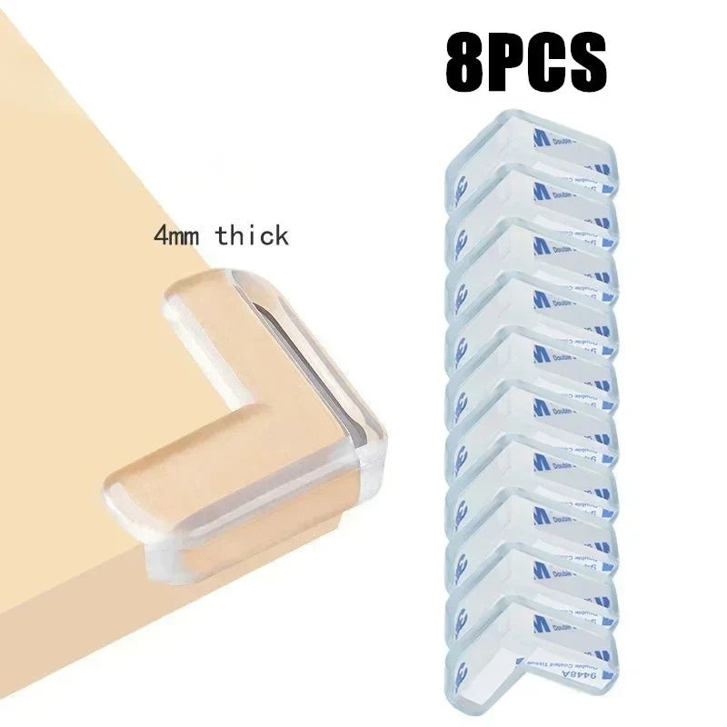 Transparent PVC Corner & Edge Guards – Anti-Bump Baby Safety Strip with Double-Sided Tape - Nestling Babies