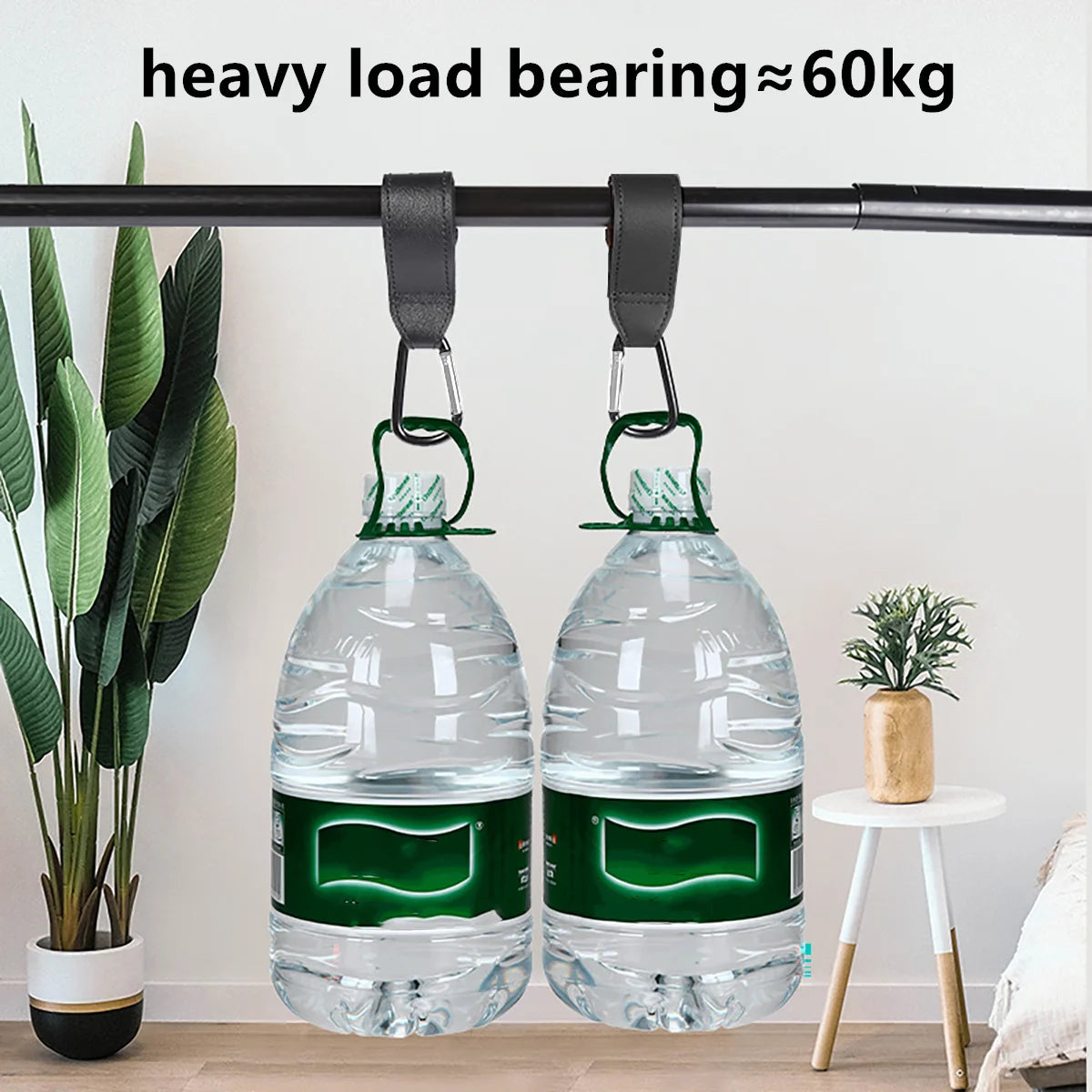 2PCS 360° Rotating PU Leather Stroller Hooks – Elegant Baby Bag Clips for Pram & Cart Organization - Nestling Babies