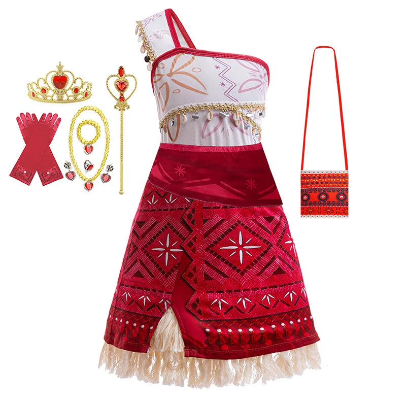Moana 2 Princess Costume Dress – Girls’ Halloween & Party Fancy Outfit - Nestling Babies