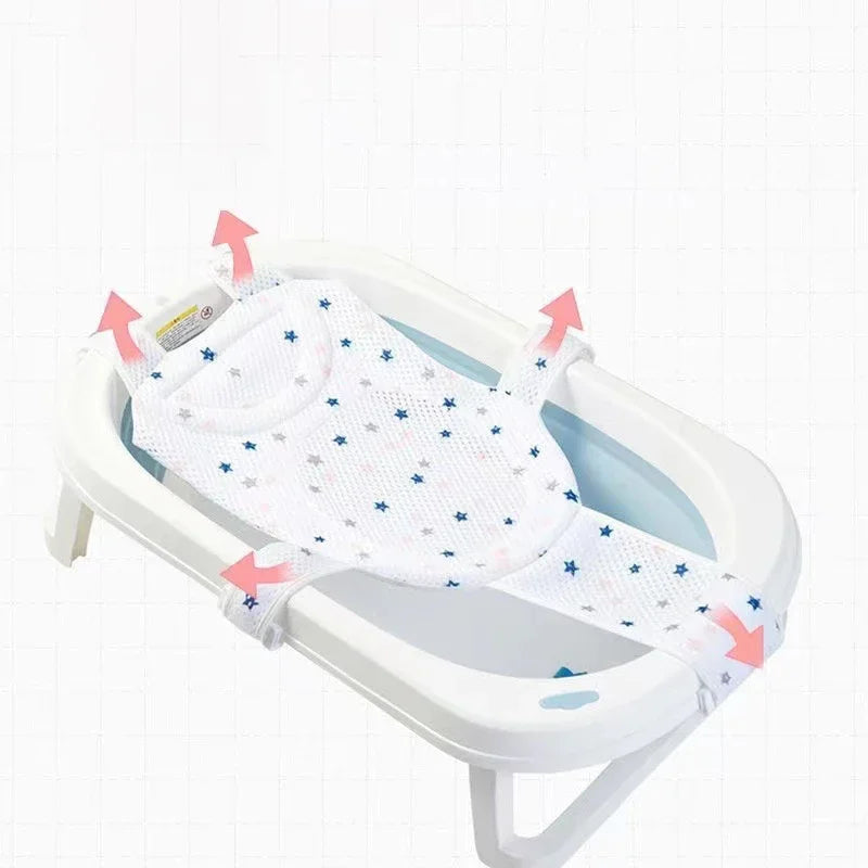 Adjustable Baby Bath Support Net – Anti-Slip Cradle Cushion for Newborns - Nestling Babies