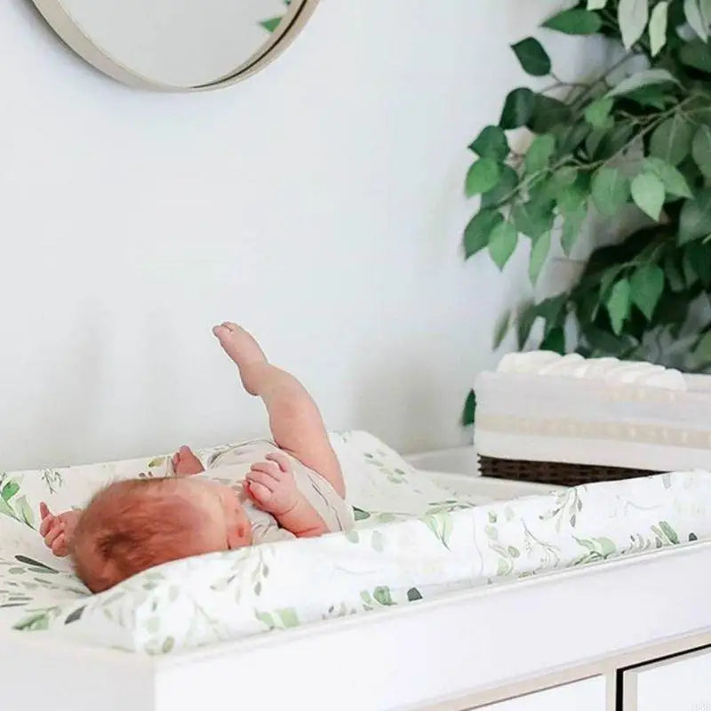 Floral Fitted Crib Sheet – Soft & Stretchy Diaper Changing Pad Cover for Nursery - Nestling Babies