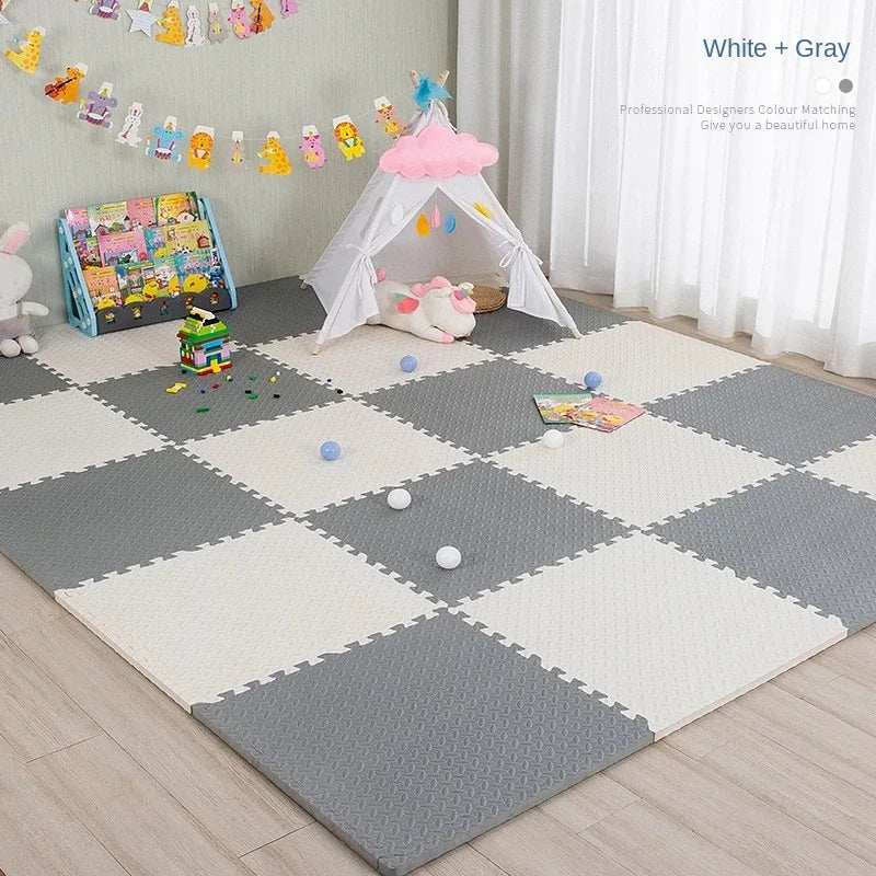 8/16PCS Baby Puzzle Foam Play Mat – Soft Interlocking Floor Tiles for Kids - Nestling Babies