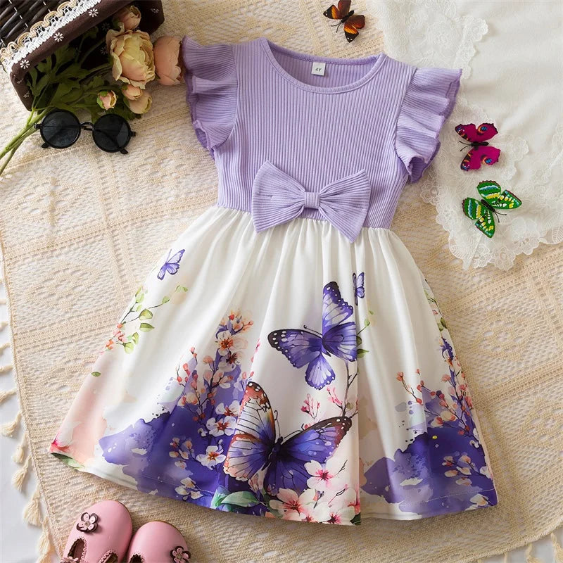 Flower Girl Princess Dress – Ruffle Sleeveless Party Dress for Weddings & Birthdays - Nestling Babies
