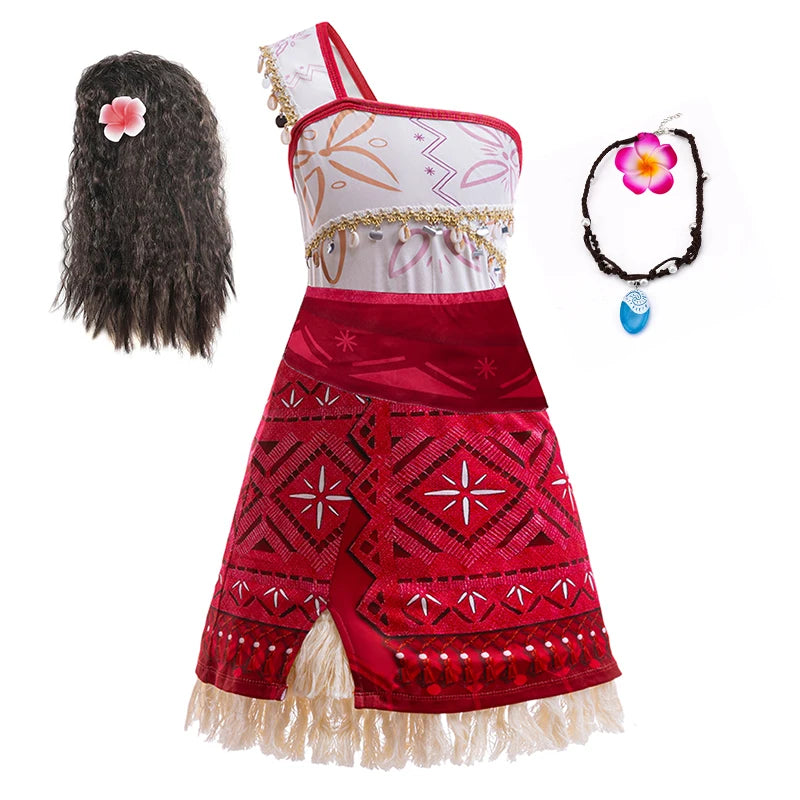 Moana 2 Princess Costume Dress – Girls’ Halloween & Party Fancy Outfit - Nestling Babies