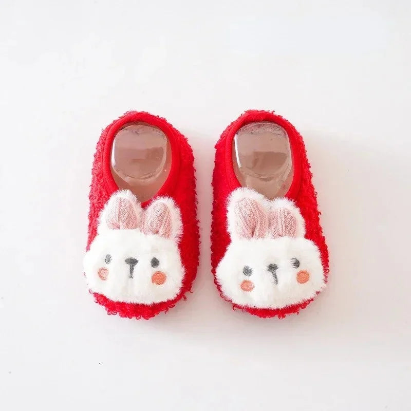 Winter Warm Baby Slippers – Soft Plush Anti-Slip Indoor Shoes for Toddlers (0–4Y) - Nestling Babies