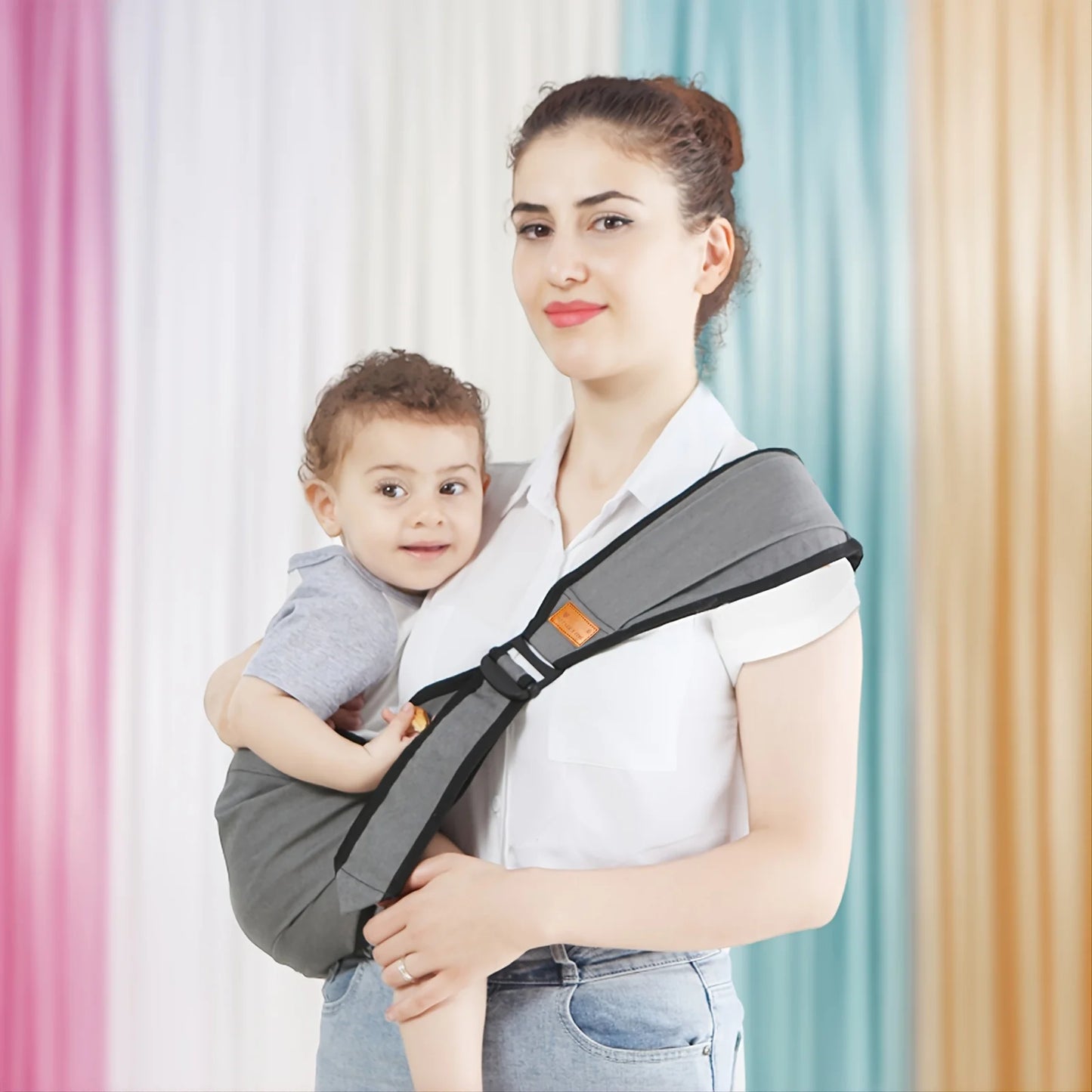 Ergonomic Baby Waist Stool Carrier – 4-in-1 Adjustable Baby Hip Seat for All Seasons (0–24 Months) - Nestling Babies