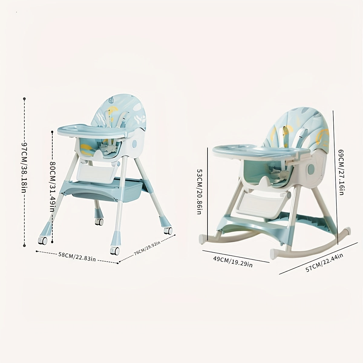 Adjustable Baby High Chair – Sleek, Safe & Easy to Clean - Nestling Babies