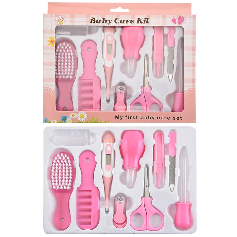 13-in-1 Baby Grooming Kit – Nail Care, Thermometer, Scissors & Hygiene Tools Set - Nestling Babies 