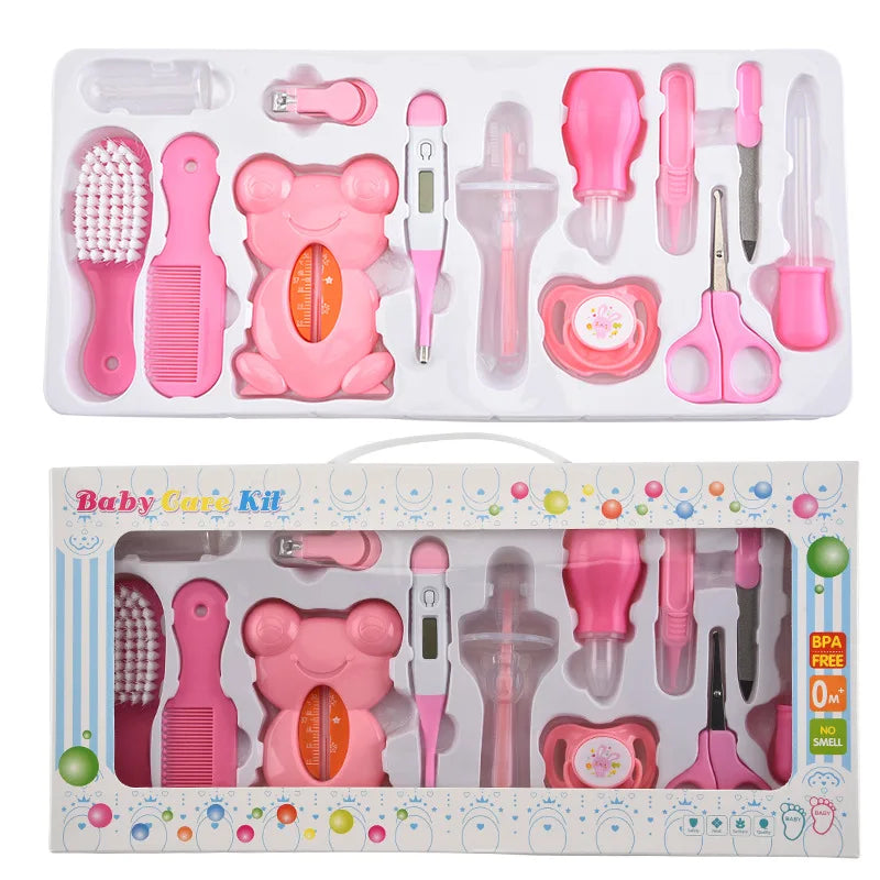 13-in-1 Baby Grooming Kit – Nail Care, Thermometer, Scissors & Hygiene Tools Set - Nestling Babies 