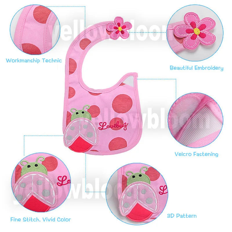 Waterproof Baby Feeding Bib – Soft, Durable & Mess-Free - Nestling Babies 