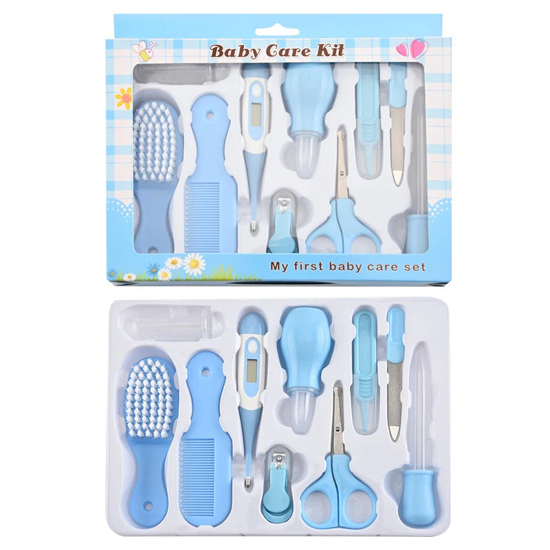 13-in-1 Baby Grooming Kit – Nail Care, Thermometer, Scissors & Hygiene Tools Set - Nestling Babies 