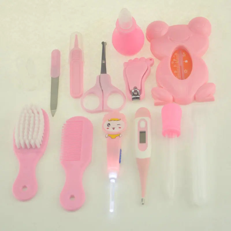 13-in-1 Baby Grooming Kit – Nail Care, Thermometer, Scissors & Hygiene Tools Set - Nestling Babies 