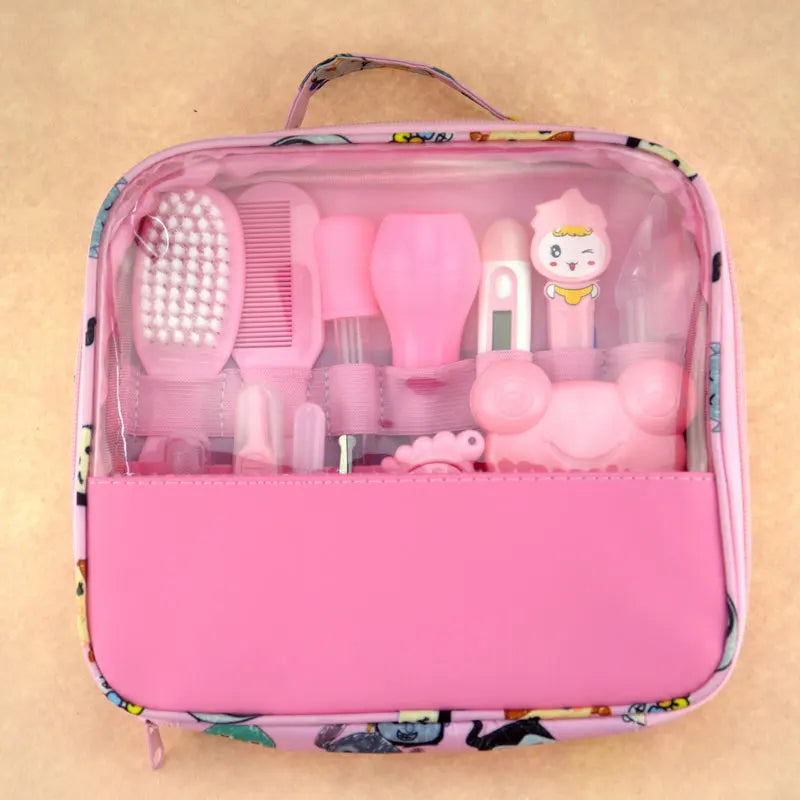 13-in-1 Baby Grooming Kit – Nail Care, Thermometer, Scissors & Hygiene Tools Set - Nestling Babies 