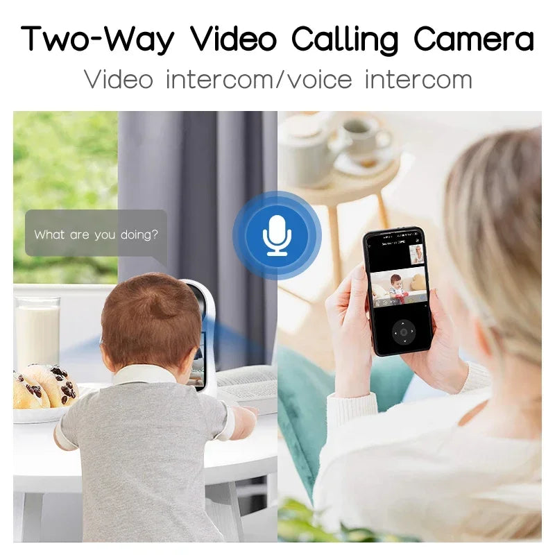 8MP Smart WiFi Baby Monitor with Motion & Sound Detection – 360° PTZ Camera - Nestling Babies 