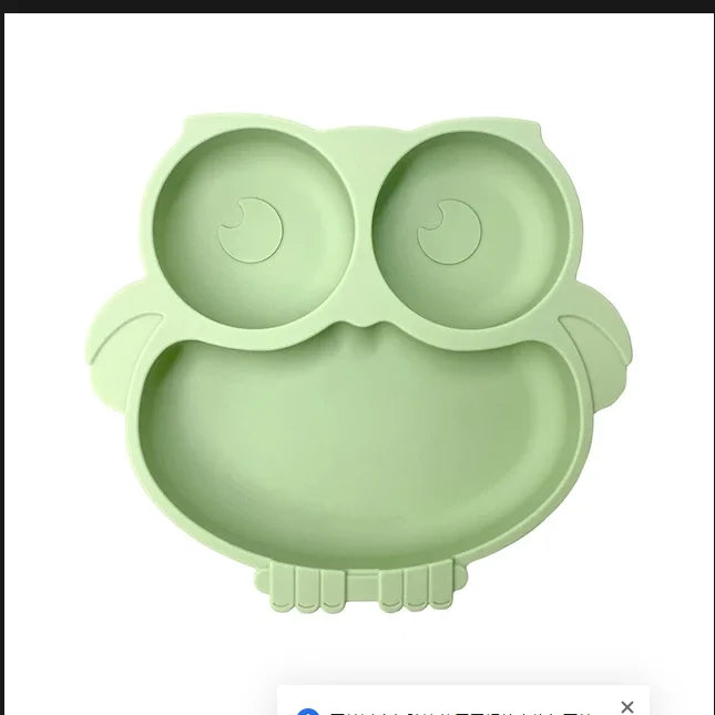 Silicone Suction Plate for Toddlers – Non-Slip Cartoon Design for Mess-Free Meals - Nestling Babies 